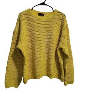 M&S‎ Collection yellow knit sweater sz XL
